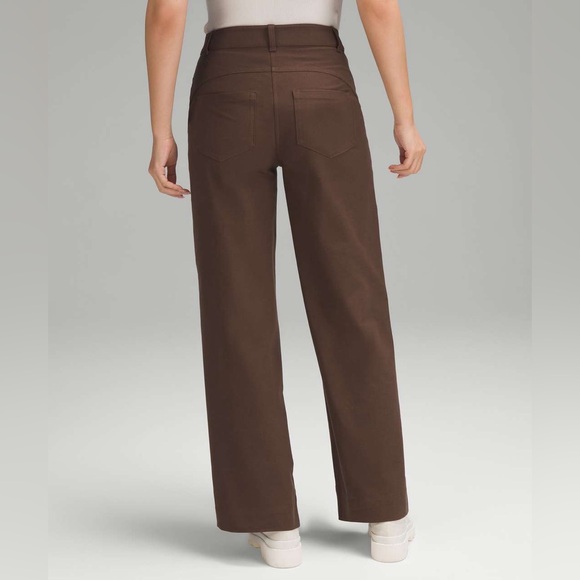 Lululemon City Sleek 5 Pocket High-Rise Wide-Leg Pant 30 | Java | Utilitech - Picture 3 of 10